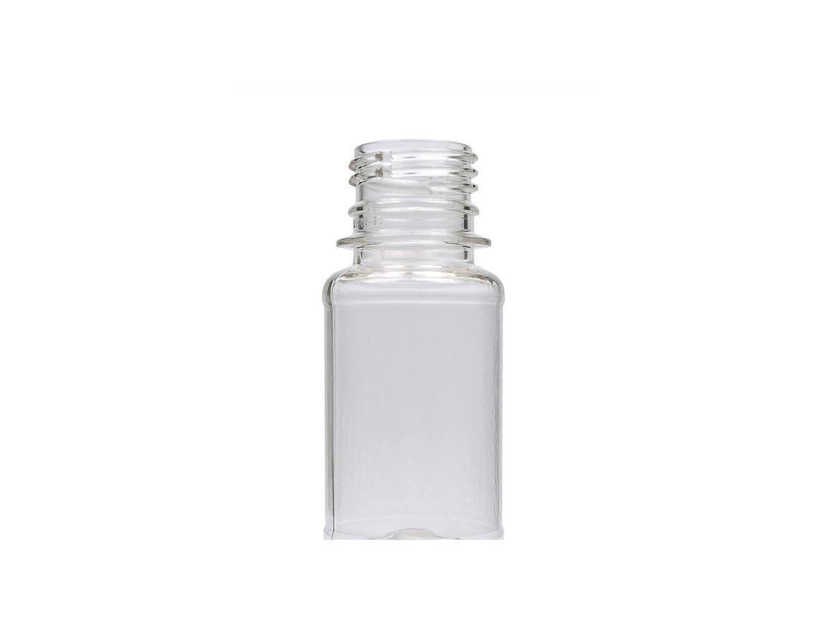 Food-grade PET shot bottle — clear